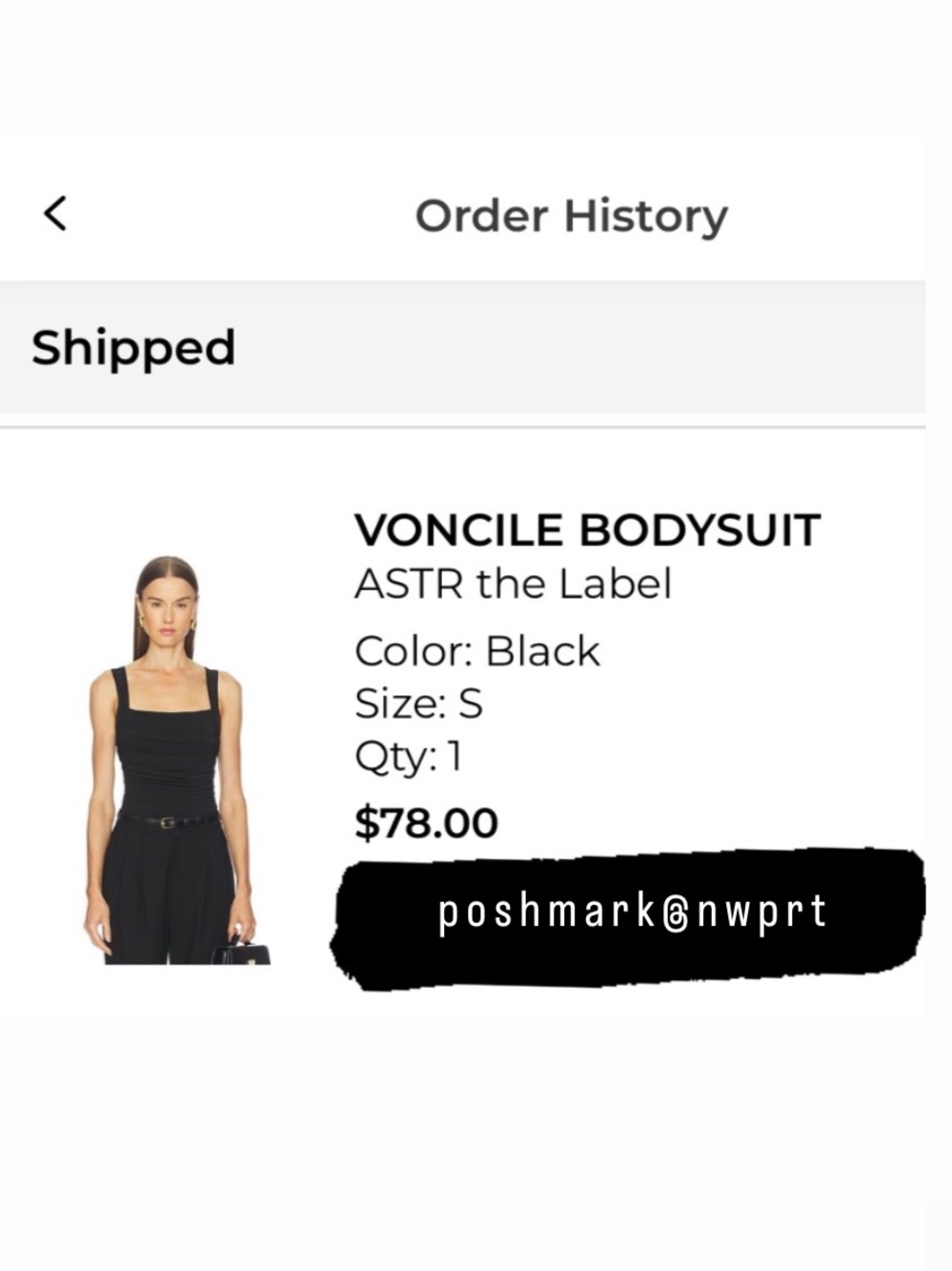 ASTR Voncile Ruched Bodysuit Tank Top S Small - Picture 10 of 10